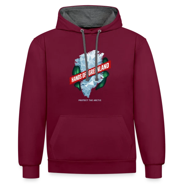 Mystère Aléatoire sur Sweat à capuche contrasté