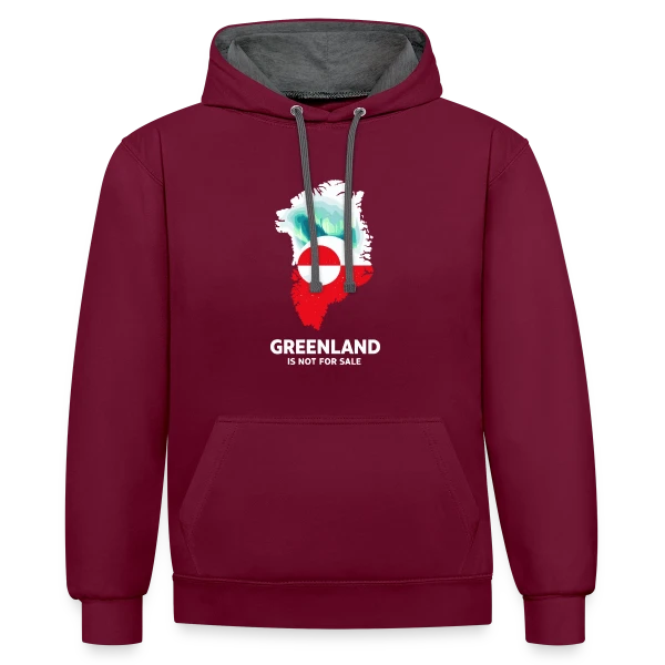 Vibrations Graphiques sur Sweat à capuche contrasté