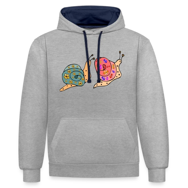 Le Chiffre Secret 4758 sur Sweat à capuche contrasté