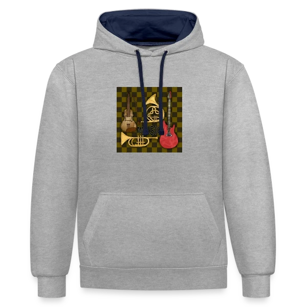 Énigme Numérique 4233 sur Sweat à capuche contrasté