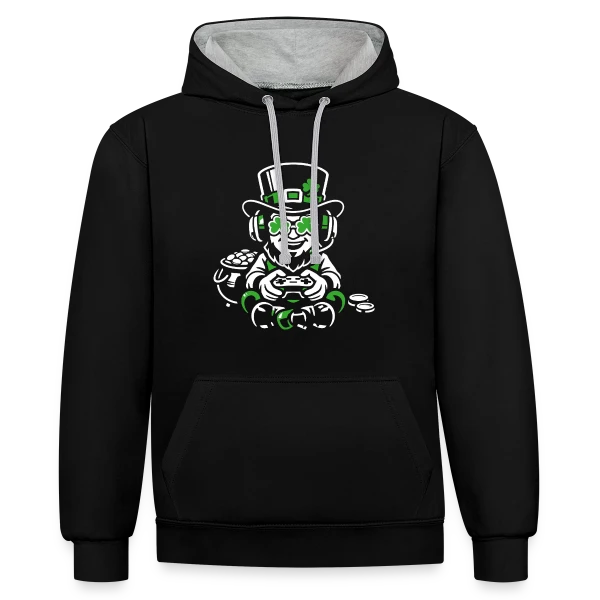 Design Moderne Épuré sur Sweat à capuche contrasté