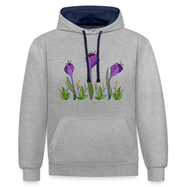 Design 4133 Énigme Urbaine sur Sweat à capuche contrasté
