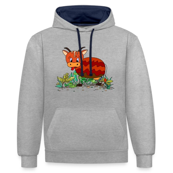 L'Élégance Numérique 851 sur Sweat à capuche contrasté
