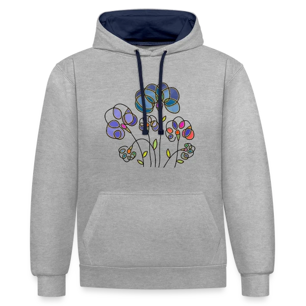 L'Énigme du 4190 sur Sweat à capuche contrasté