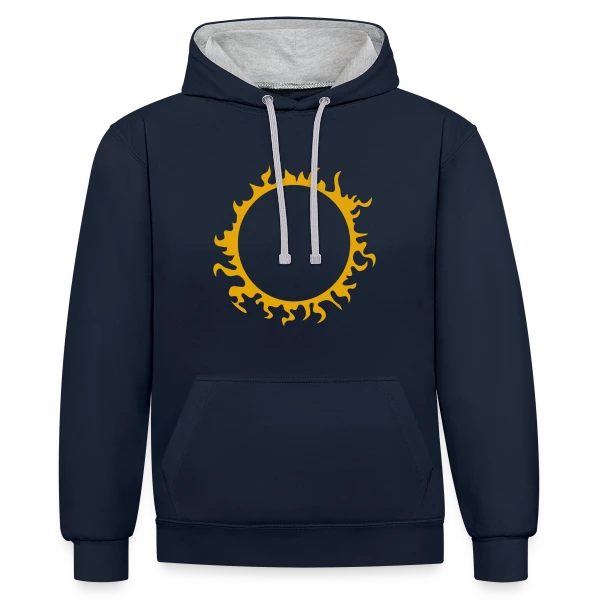 Le Motif de Dos de Kyo sur Sweat à capuche contrasté