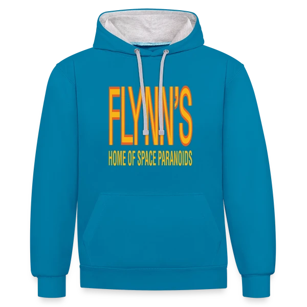 Flynn's Space Paranoids : Hommage Rétro-Gaming sur Sweat à capuche contrasté