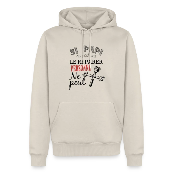 Papi Bricoleur - L'Expert des Réparations sur Sweat à capuche Premium bio Homme