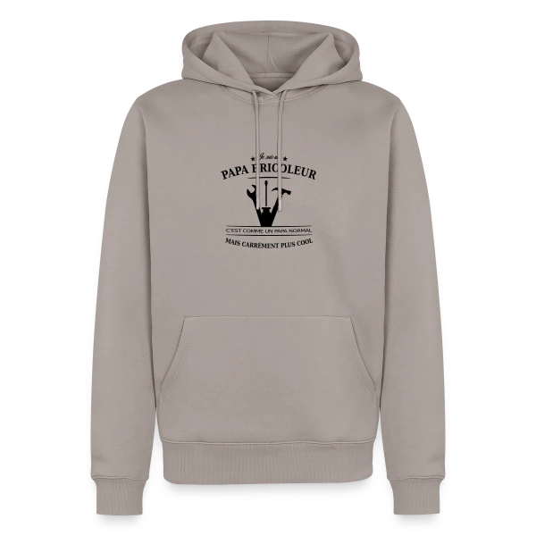 Papa Bricoleur: Le Roi du Bricolage sur Sweat à capuche Premium bio Homme