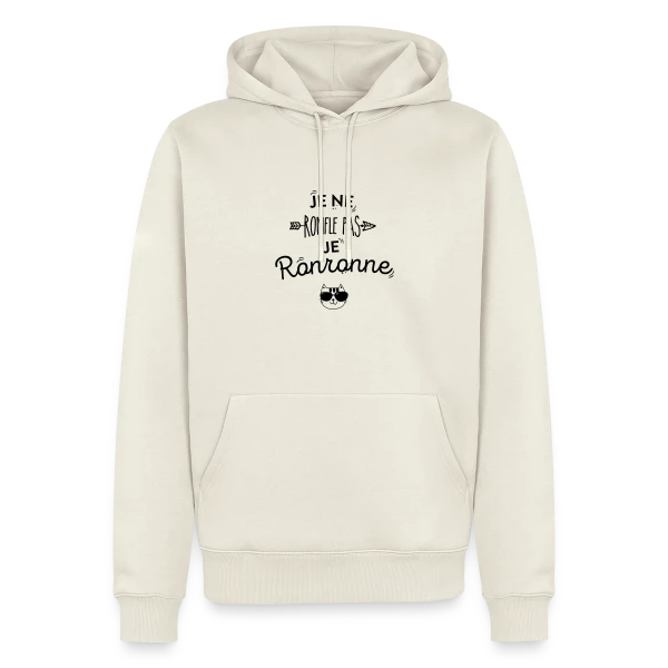 Je Ronronne sur Sweat à capuche Premium bio Homme