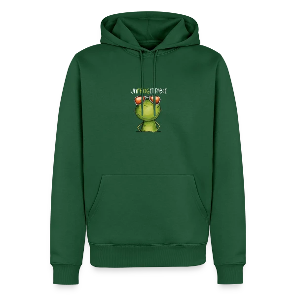 Grenouille Cool et Inoubliable sur Sweat à capuche Premium bio Homme