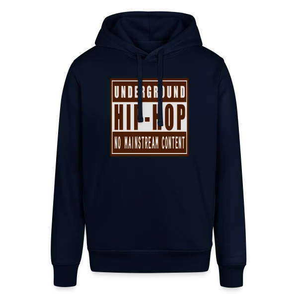 Maquette de Sweat à Capuche Bio « Esprit Hip-Hop Underground » à personnaliser