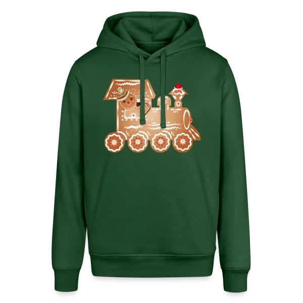 Maquette de Bonhomme en Pain d'Épices Conducteur de Train de Noël à personnaliser