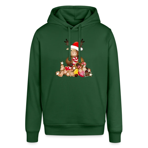 Maquette de Sweat à capuche SOUNDER Stanley/Stella Unisexe « Renne de Noël Adorable avec Chapeau » à personnaliser