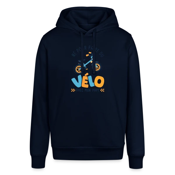 "Né pour le Vélo avec Papy" sur Sweat à capuche SOUNDER Stanley/Stella Unisexe