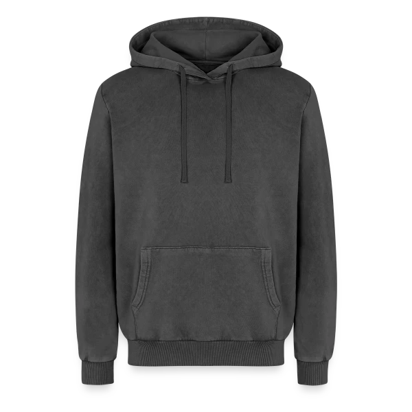 Maquette de Sweat à capuche unisexe Premium acid-wash en coton à personnaliser