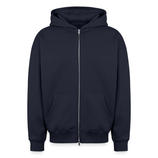 Maquette de Sweat à capuche unisexe zippé oversize épais SPREAD à personnaliser