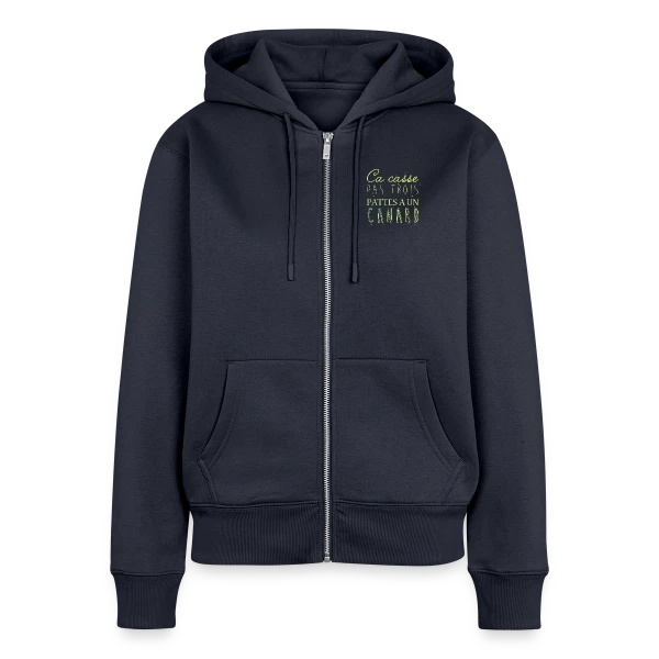 Ça Casse Pas Trois Pattes sur Sweat à capuche zippé Premium bio Femme