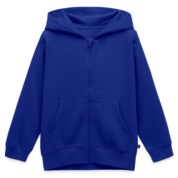 Maquette de Sweat Premium à capuche zippé enfant bio à personnaliser