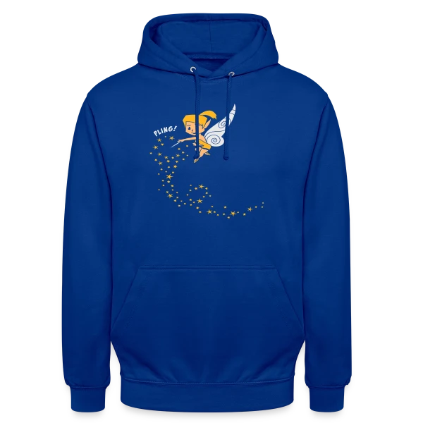 Fée Ombrée Mystérieuse (Design Négatif) sur Sweat-shirt à capuche unisexe