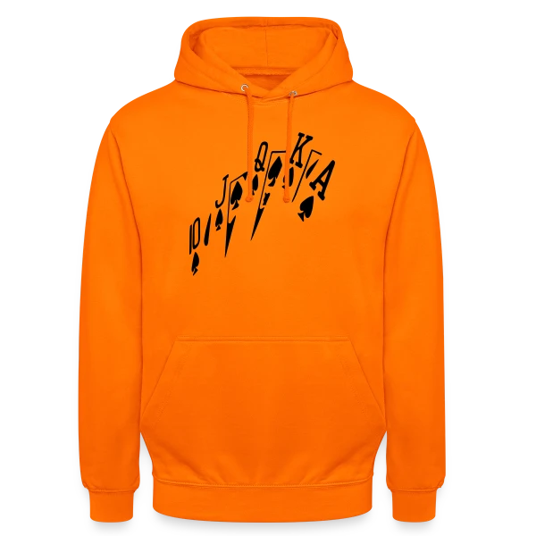 Poker Royale Flush sur Sweat-shirt à capuche unisexe