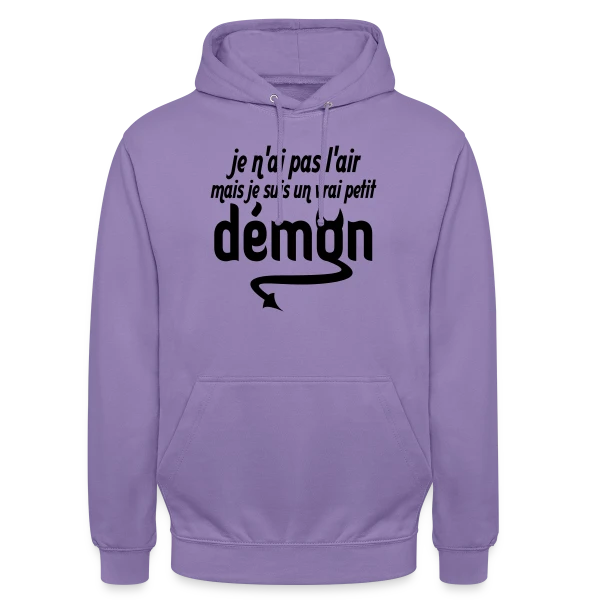 Petit Démon sur Sweat-shirt à capuche unisexe