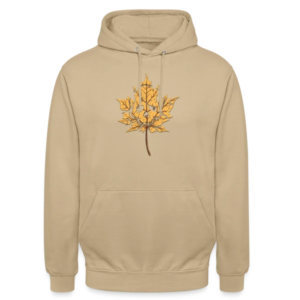 Feuille Morte Stylisée sur Sweat-shirt à capuche unisexe