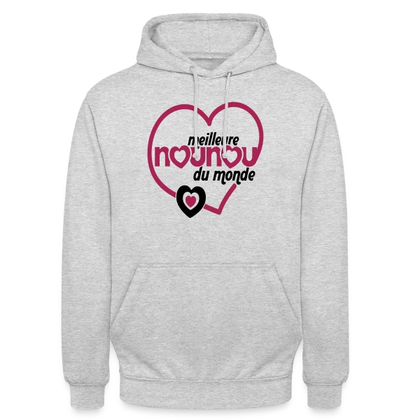 Meilleure Nounou du Monde sur Sweat-shirt à capuche unisexe