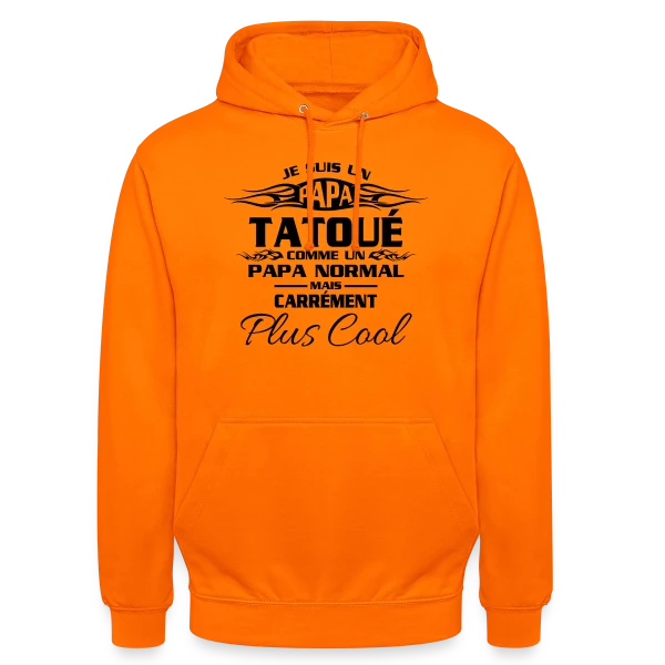 Papa Tatoué Stylé sur Sweat-shirt à capuche unisexe