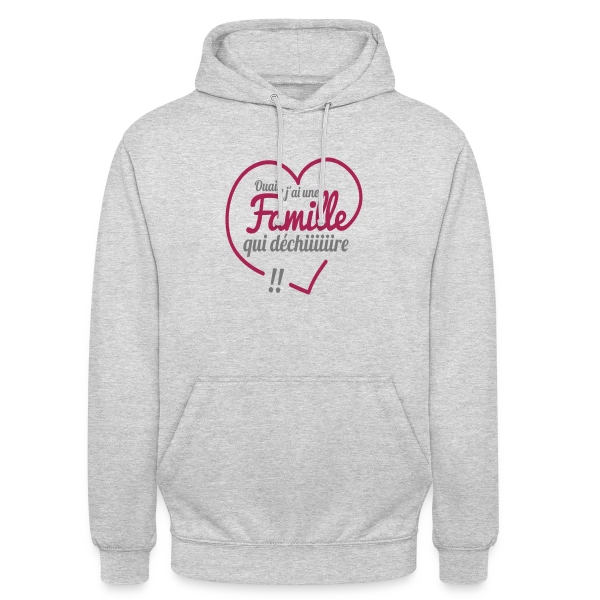 Famille qui Déchire – Unie et Géniale sur Sweat-shirt à capuche unisexe