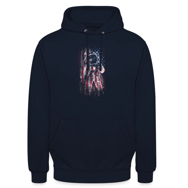 Drapeau Spatial sur Sweat-shirt à capuche unisexe