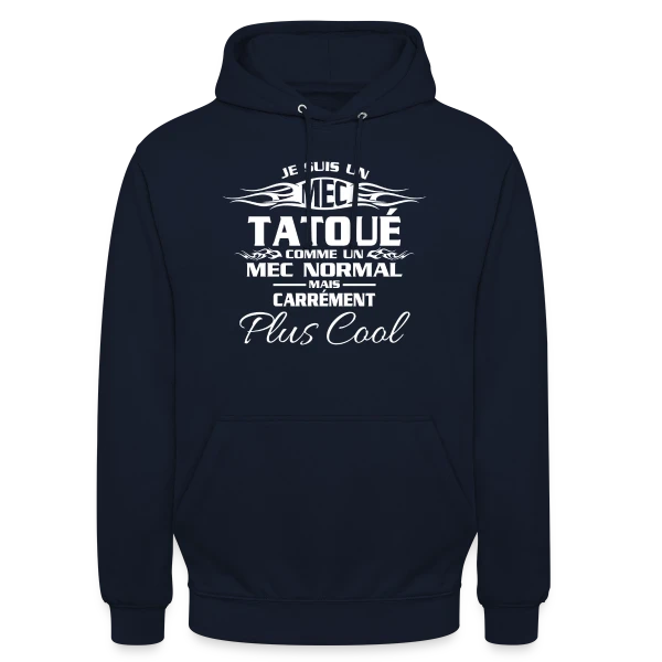 Tatouage Urbain Audacieux sur Sweat-shirt à capuche unisexe