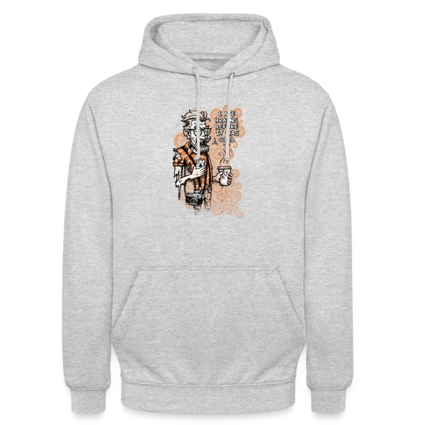 Hipster Zombie : Le Style Avant l'Heure sur Sweat-shirt à capuche unisexe