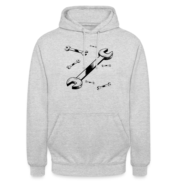 Clé à Molette : L'Outil Essentiel sur Sweat-shirt à capuche unisexe
