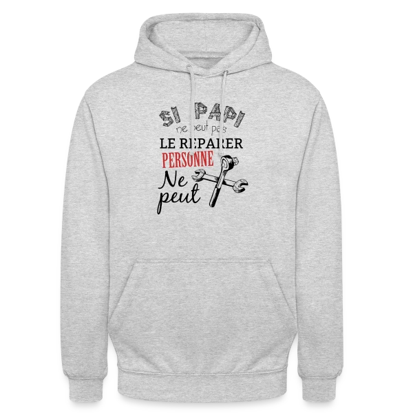 Papi Bricoleur - L'Expert des Réparations sur Sweat-shirt à capuche unisexe
