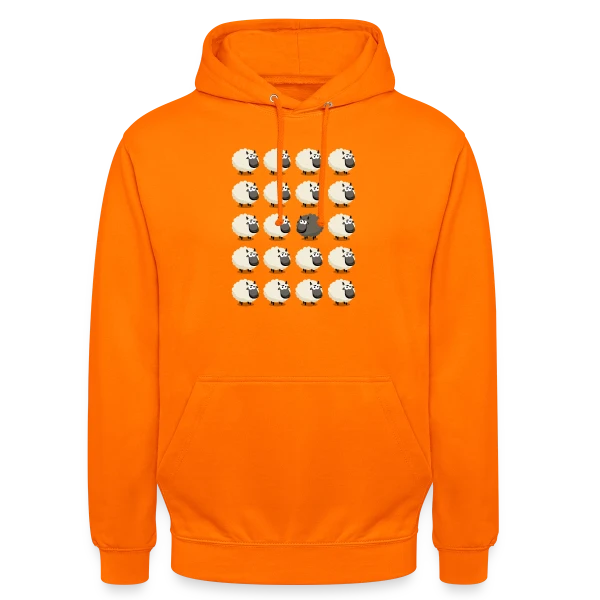 Mouton Noir : L'Esprit Libre sur Sweat-shirt à capuche unisexe