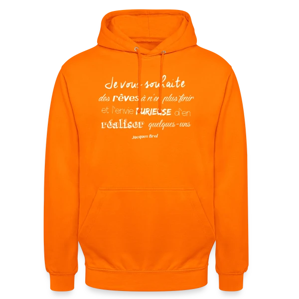 Douce Nuit, Beaux Rêves sur Sweat-shirt à capuche unisexe