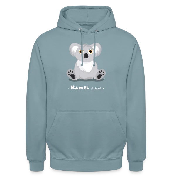 Kamel le Koala : Tendresse Exotique sur Sweat-shirt à capuche unisexe