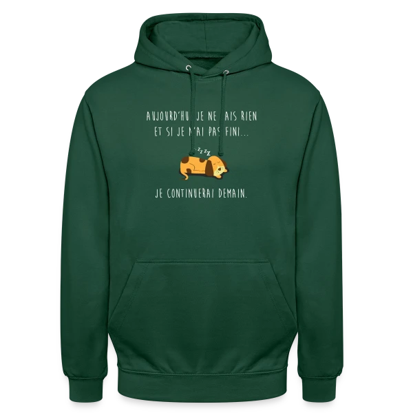 L'Art de Ne Rien Faire sur Sweat-shirt à capuche unisexe