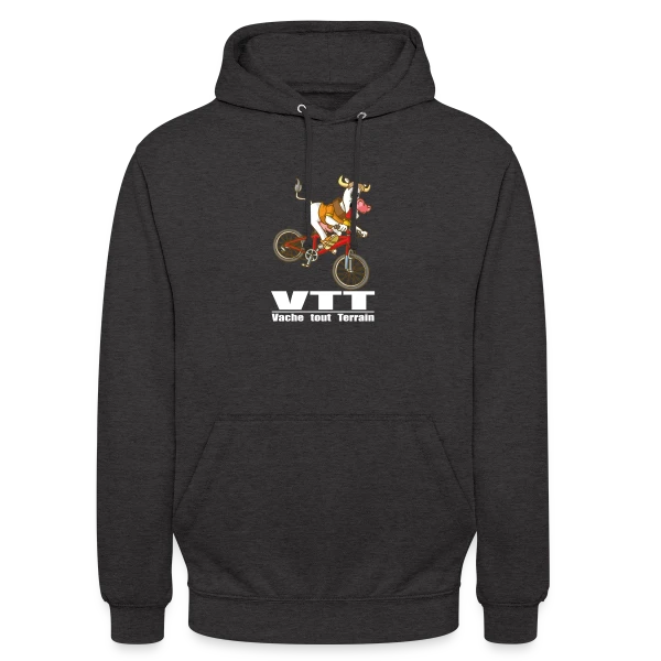 Vache VTT : L'Aventure à la Campagne sur Sweat-shirt à capuche unisexe
