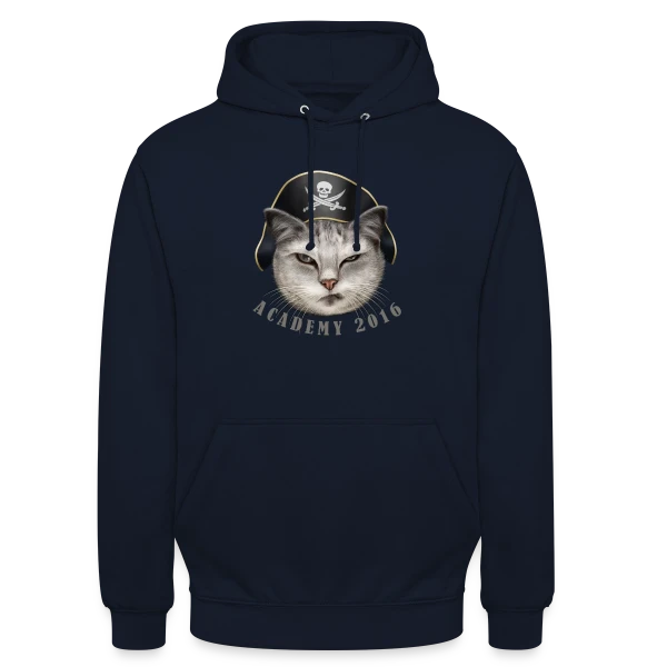 Académie des Chats Pirates sur Sweat-shirt à capuche unisexe