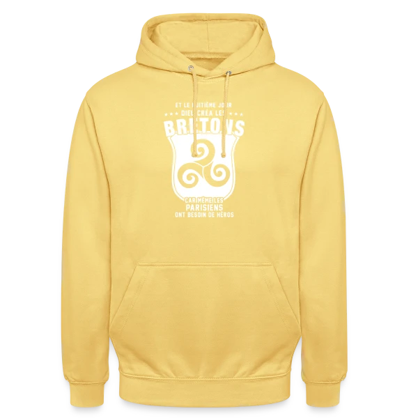 Bretons 8ème Jour sur Sweat-shirt à capuche unisexe