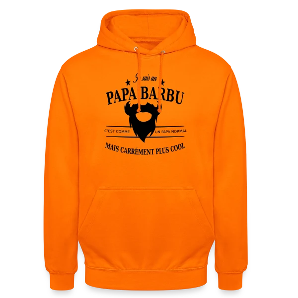 Papa Stylé Barbu sur Sweat-shirt à capuche unisexe