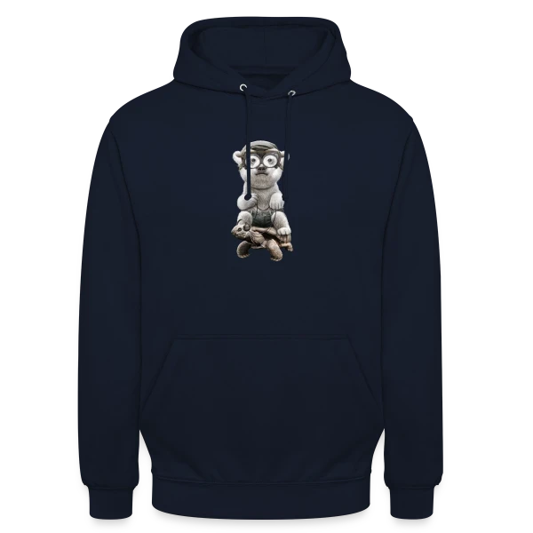 Tortue Polaire Aventureuse sur Sweat-shirt à capuche unisexe