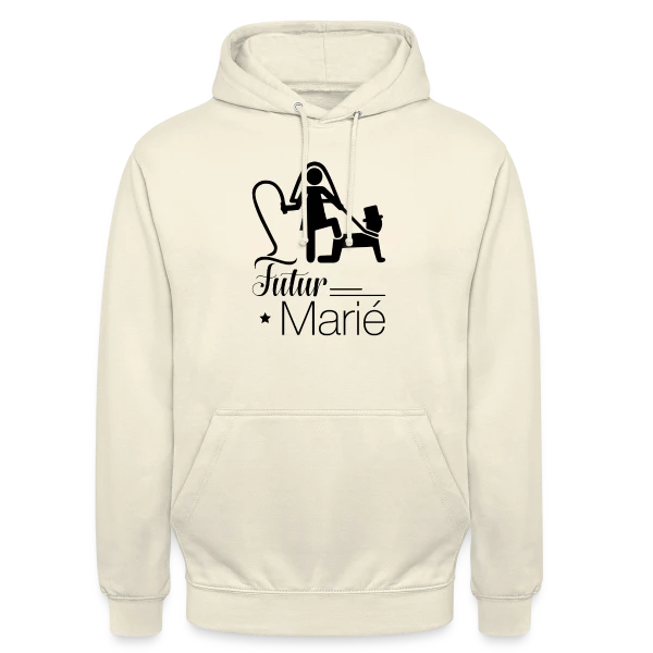 "Futur Marié" : Prêt pour le Grand Jour sur Sweat-shirt à capuche unisexe