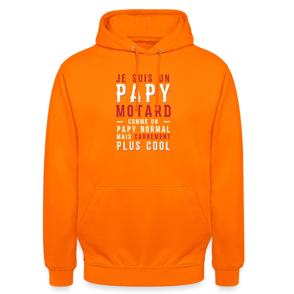 Papy Motard : Carrément Plus Cool ! sur Sweat-shirt à capuche unisexe