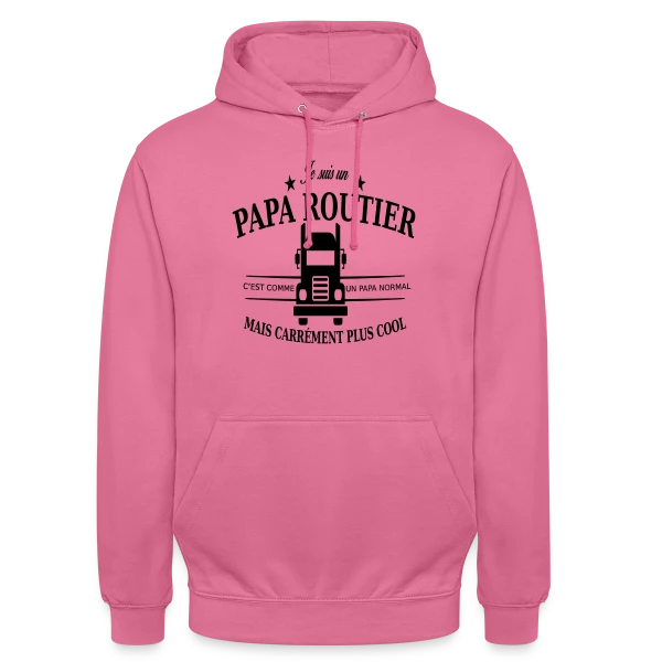 Papa Routier de Choc sur Sweat-shirt à capuche unisexe