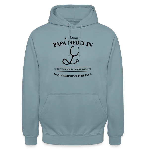 Papa Médecin Héroïque sur Sweat-shirt à capuche unisexe