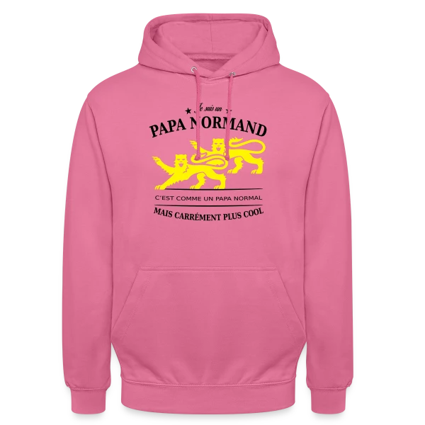 Papa Normand au Guépard Doré sur Sweat-shirt à capuche unisexe