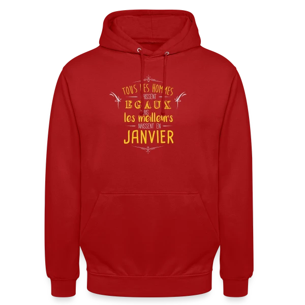 Homme 'Les Légendes Naissent en Janvier' sur Sweat-shirt à capuche unisexe