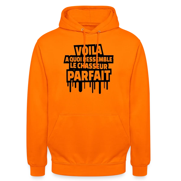 Le Chasseur Parfait : Humour Nature sur Sweat-shirt à capuche unisexe